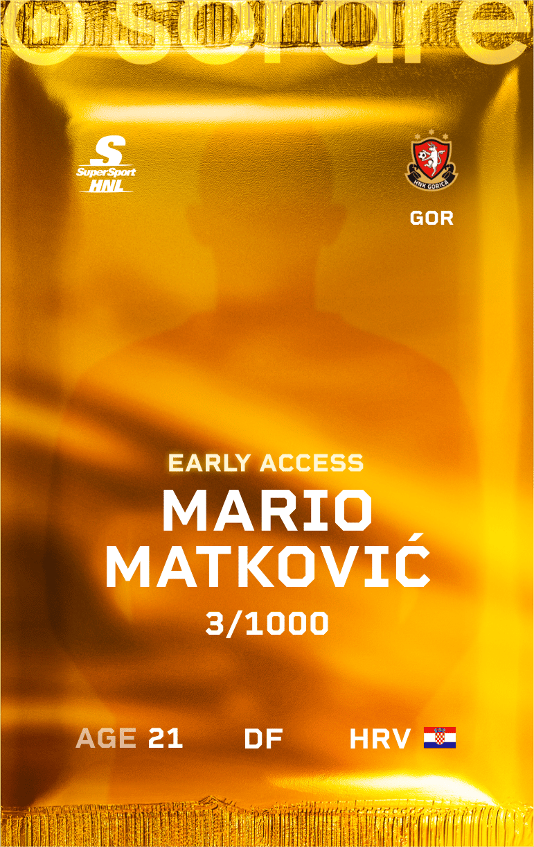 Mario Matković 2024-25 • Limited 3/1000
