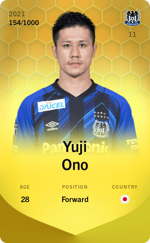 Yuji Ono 2021-22 • Limited 154/1000