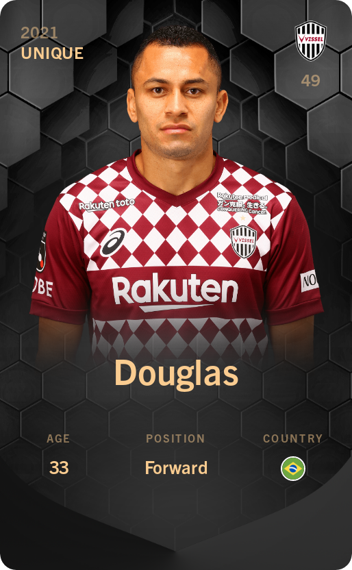 Sorare - Sorare Official - Douglas 2021-22 • Unique - NFT # 26318496306040120714161107285552820377734265377563283551755847337350039005300