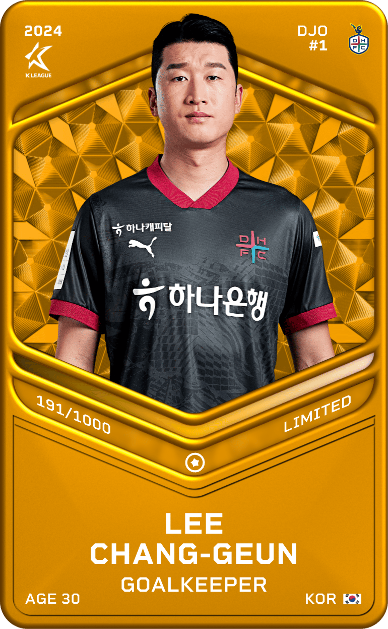 Lee Chang-Geun 2024-25 • Limited 191/1000