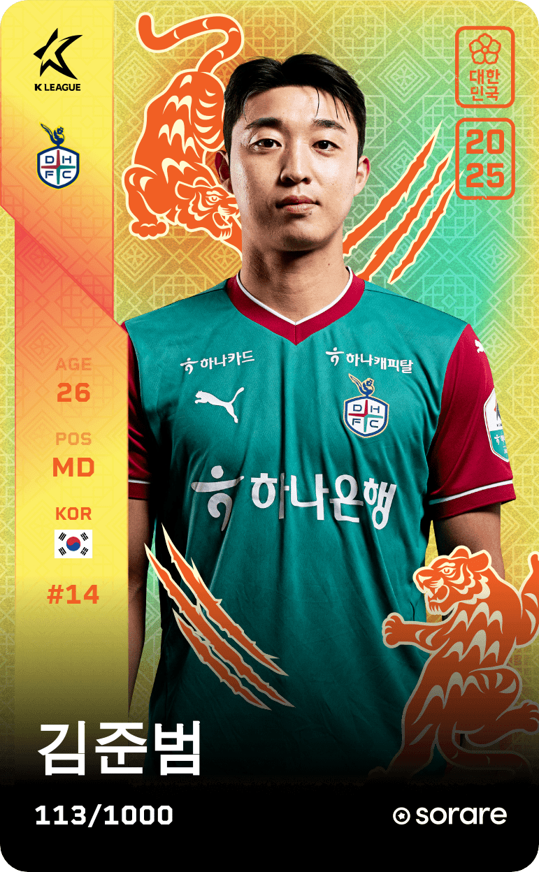 Kim Jun-Bum 2025-26 • Limited 113/1000