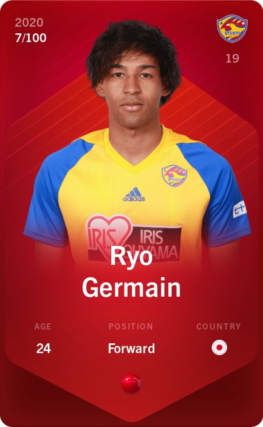 Sorare - Sorare Official - Ryo Germain 2020-21 • Rare 7/100 - NFT # 58019804862582451439861940787191067372255493841411442057298927103103235127483