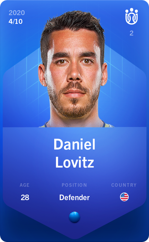 Sorare - Sorare Official - Daniel Lovitz 2020-21 • Super Rare 4/10 - NFT # 56321817759711397301187141924897994373445998547597132755266231385275391467401