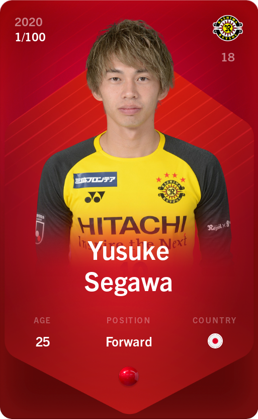 Sorare - Sorare Official - Yusuke Segawa 2020-21 • Rare 1/100 - NFT # 51770105098335171126518750911302029106707486630877795128705496819825502633910