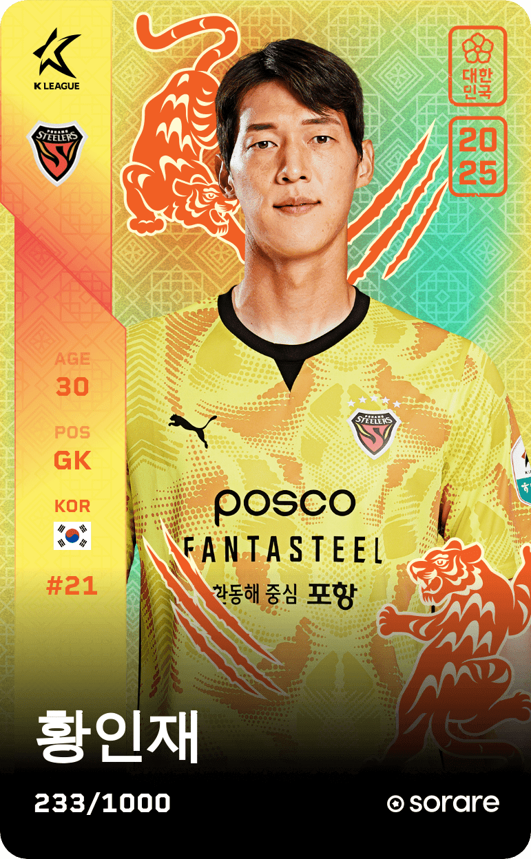 Hwang In-Jae 2025-26 • Limited 233/1000