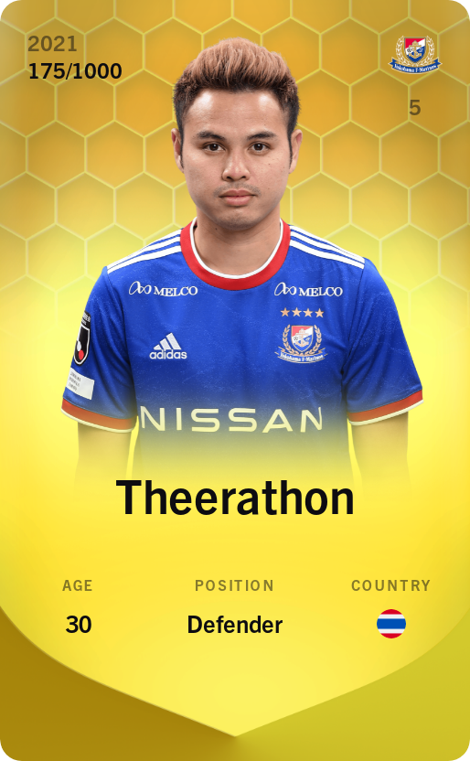 Sorare - Sorare Official - Theerathon 2021-22 • Limited 175/1000 - NFT # 98359487889103355134551325403430055905233889618476786659004985570698785341067