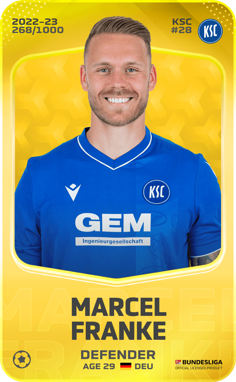 Marcel Franke 2022-23 • Limited 268/1000