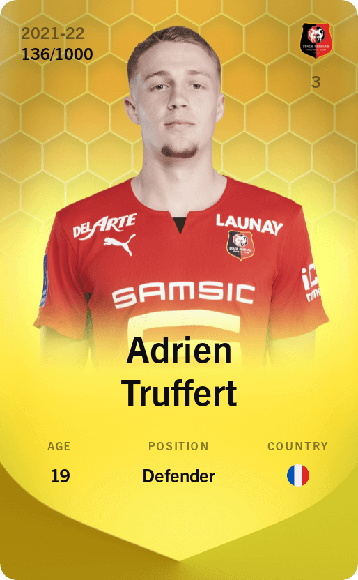 Adrien Truffert 2021-22 • Limited 136/1000