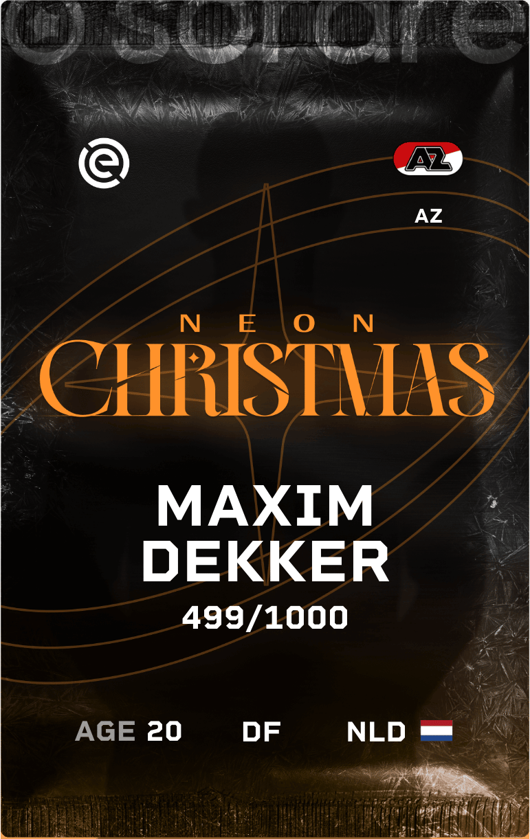 Maxim Dekker 2024-25 • Limited 499/1000