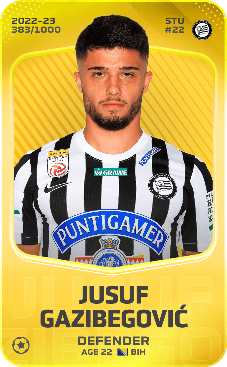 Jusuf Gazibegović 2022-23 • Limited 383/1000