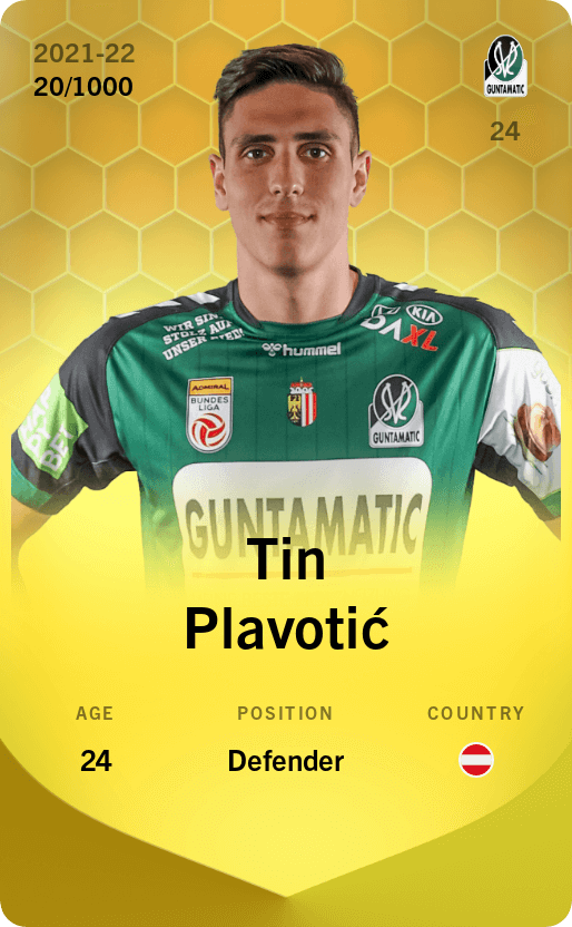 Tin Plavotić 2021-22 • Limited 20/1000
