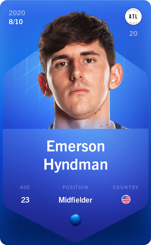 Sorare - Sorare Official - Emerson Hyndman 2020-21 • Super Rare 8/10 - NFT # 104360971489835236481001398559442347378857157544667496772854553957483476489667