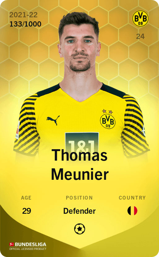 Thomas Meunier 2021-22 • Limited 133/1000
