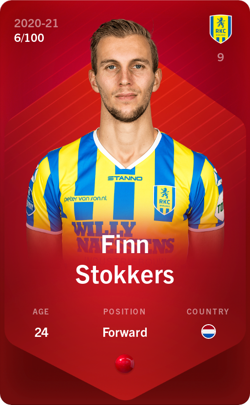 Sorare - Sorare Official - Finn Stokkers 2020-21 • Rare 6/100 - NFT # 17727446066386572970804535777724092157462990962096946765534311195172507483794