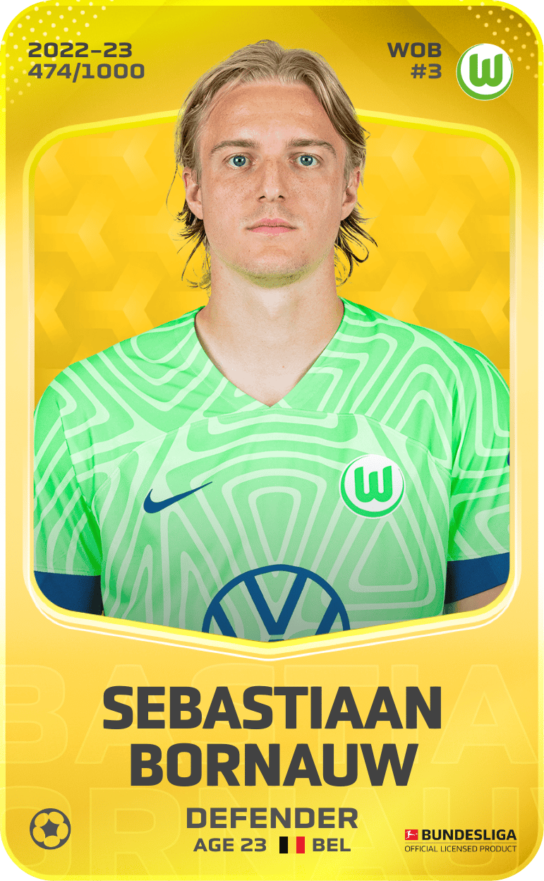 Sebastiaan Bornauw 2022-23 • Limited 474/1000