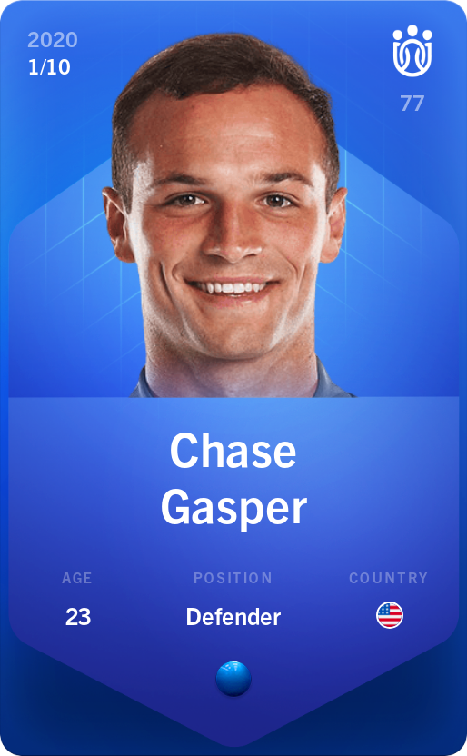 Sorare - Sorare Official - Chase Gasper 2020-21 • Super Rare 1/10 - NFT # 43569900475067604689580558964993553619100802807838500179501415799268445482163