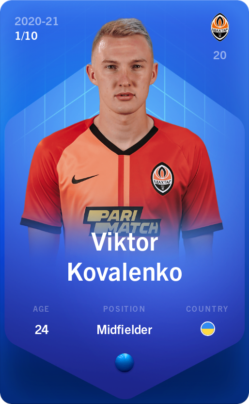 Sorare - Sorare Official - Viktor Kovalenko 2020-21 • Super Rare 1/10 - NFT # 7702146426737005929494790450792694494759485491877699561508326882924555203612