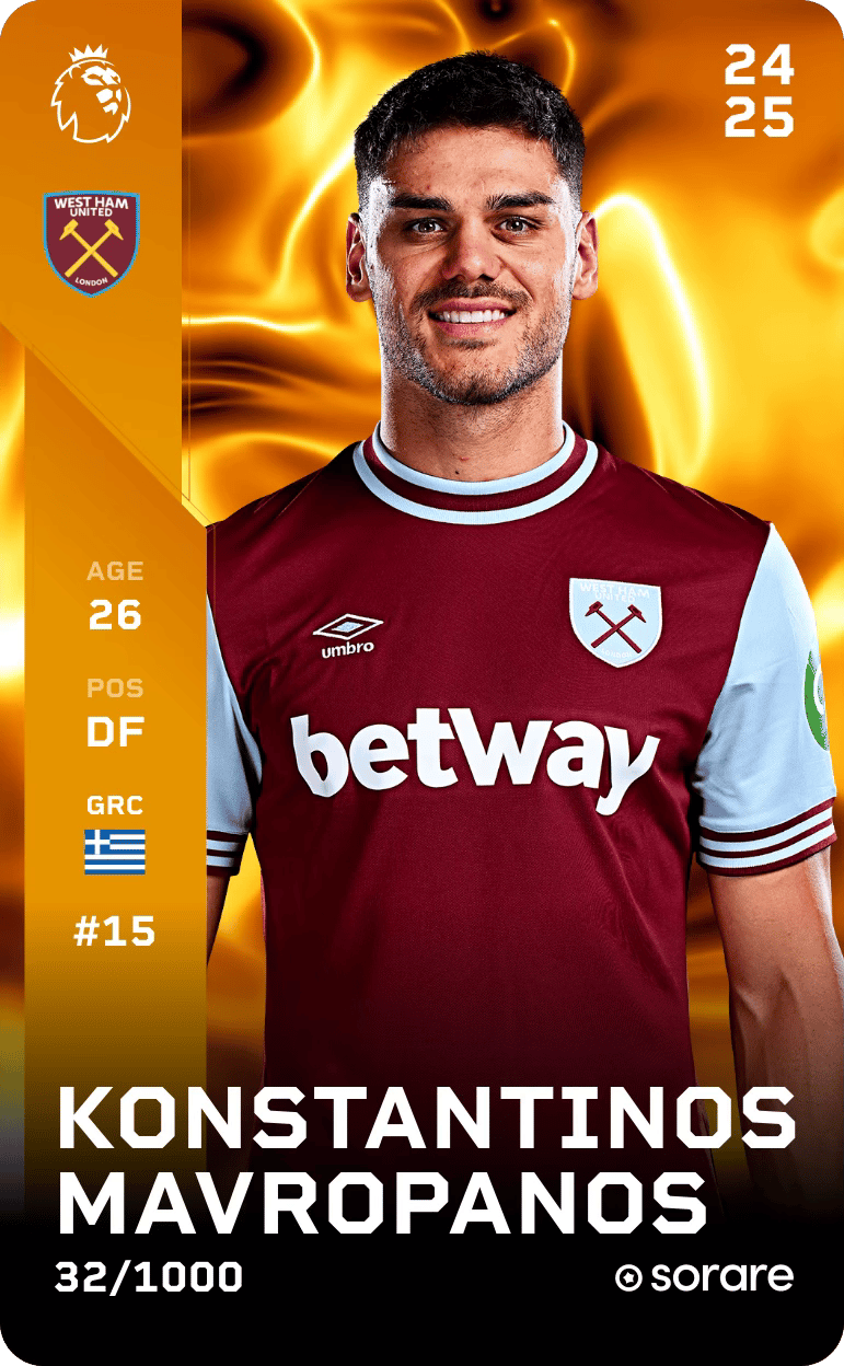 Konstantinos Mavropanos 2024-25 • Limited 32/1000