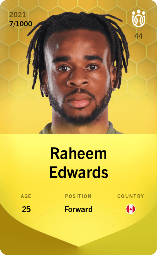 Raheem Edwards 2021-22 • Limited 7/1000