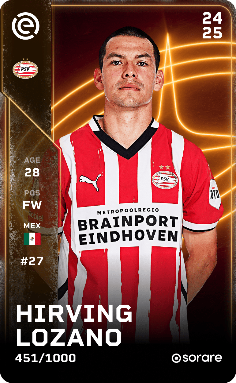 Hirving Lozano 2024-25 • Limited 451/1000