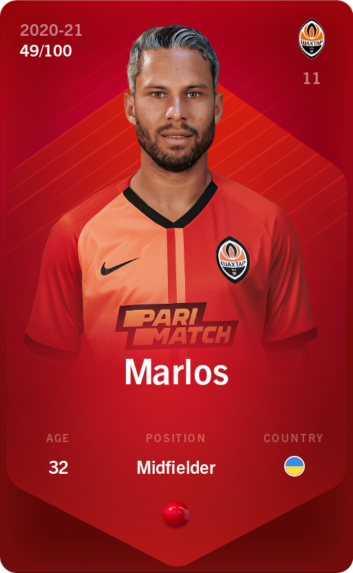 Sorare - Sorare Official - Marlos 2020-21 • Rare 49/100 - NFT # 35631300493956983431849407916558123187224234717340534094733609090657925041504