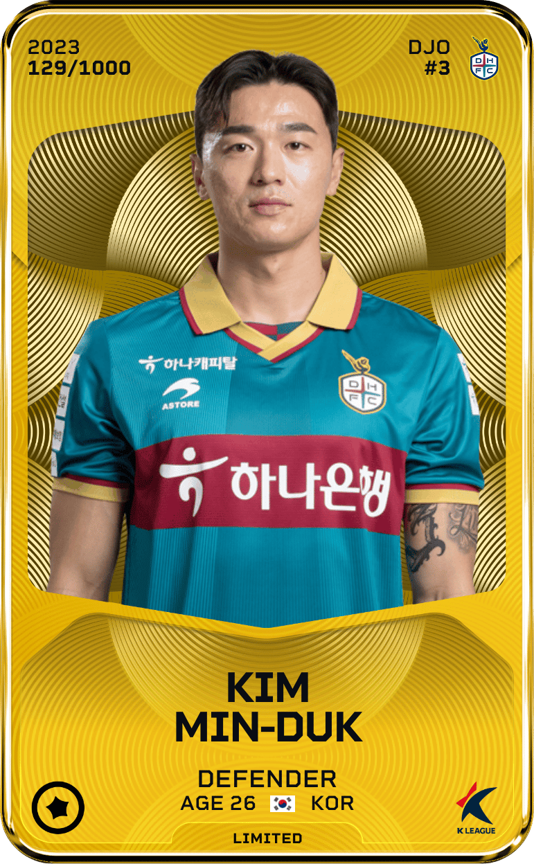 Kim Min-Duk 2023-24 • Limited 129/1000