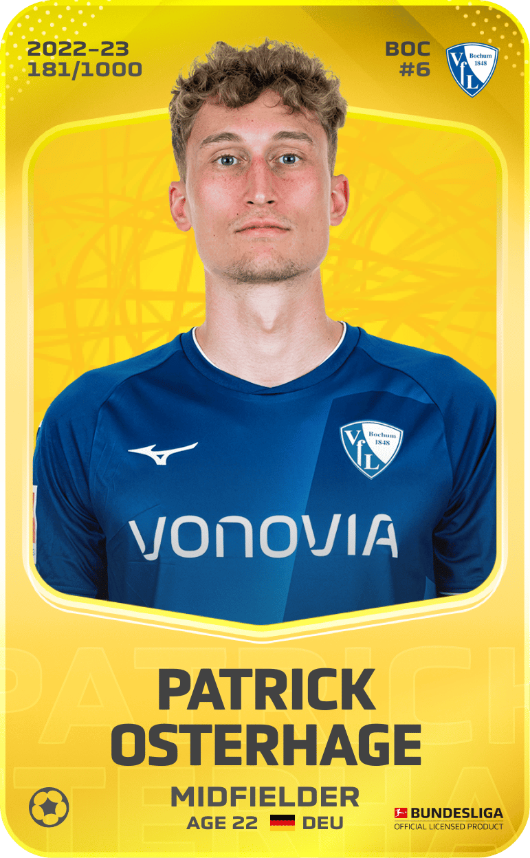 Patrick Osterhage 2022-23 • Limited 181/1000