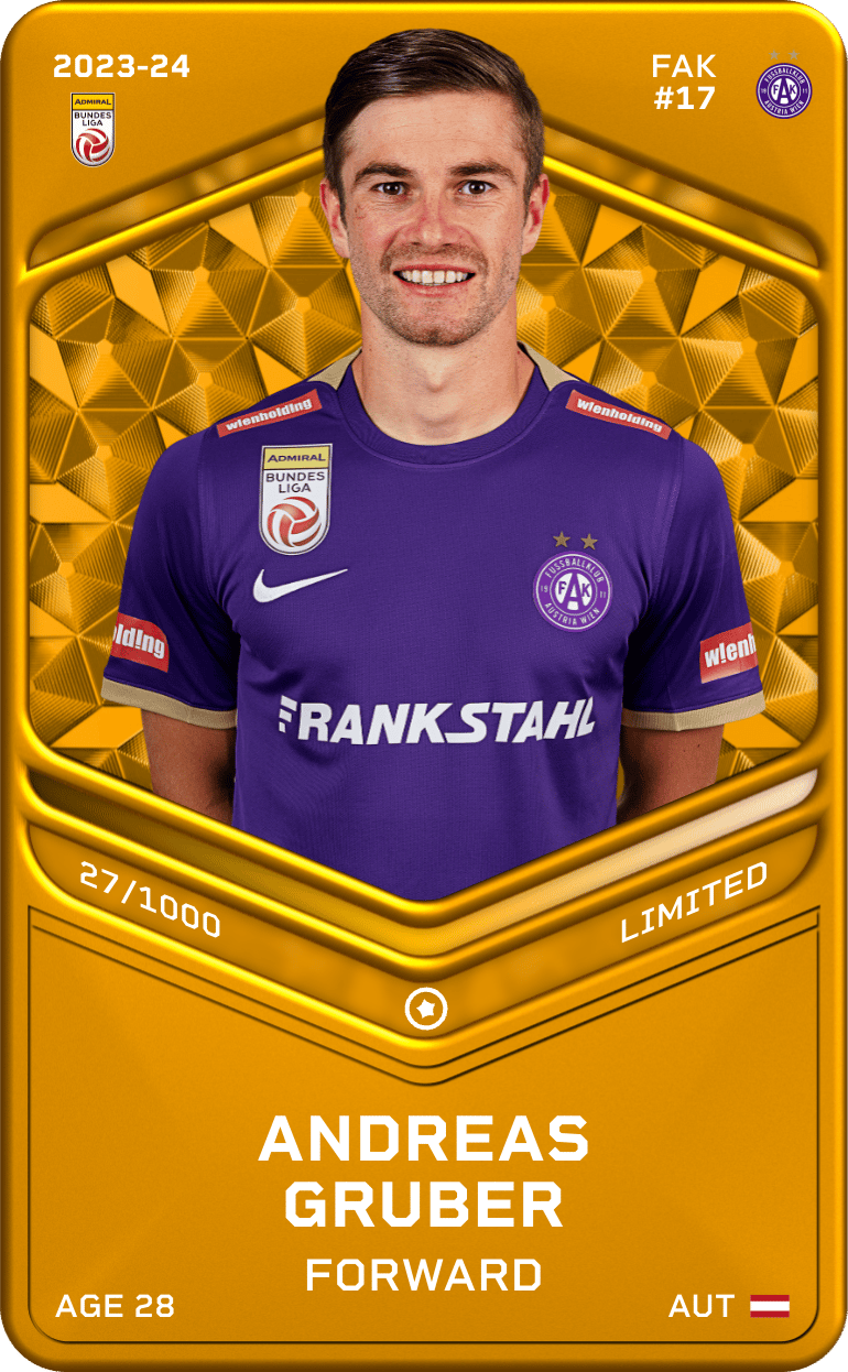 Andreas Gruber 2023-24 • Limited 27/1000