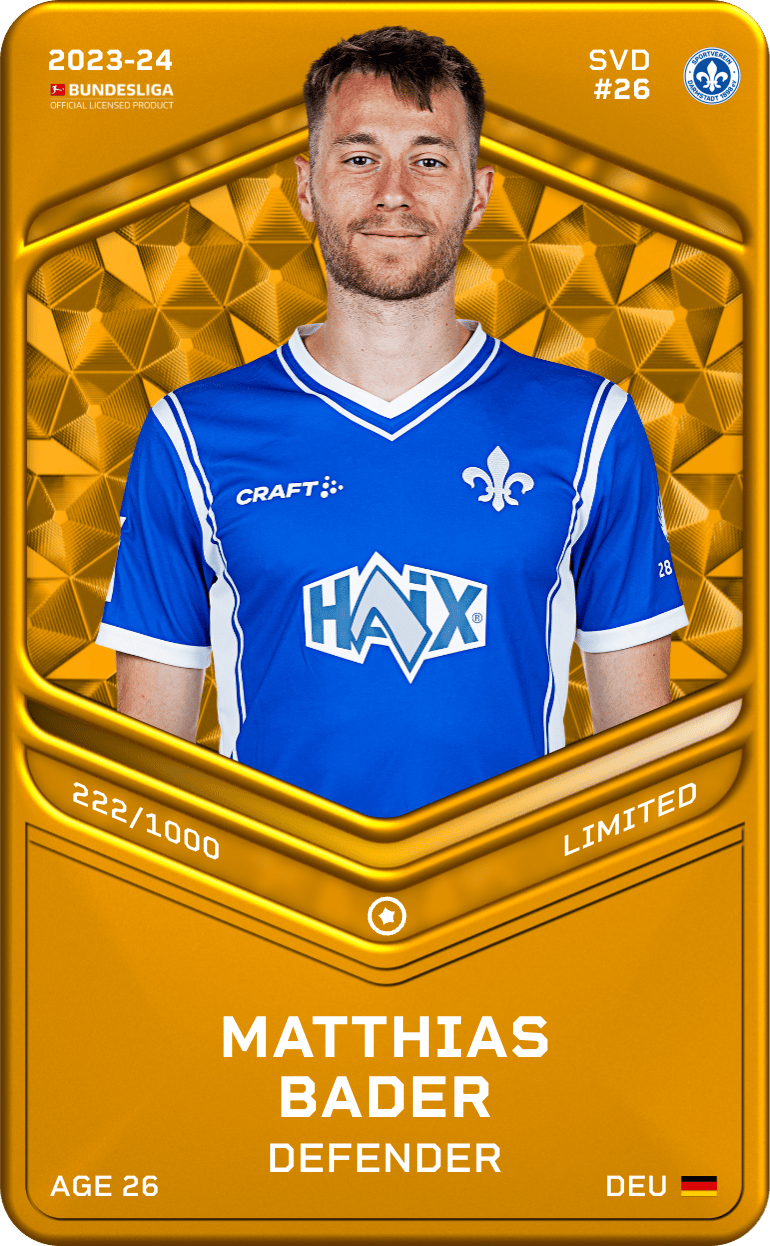 Matthias Bader 2023-24 • Limited 222/1000