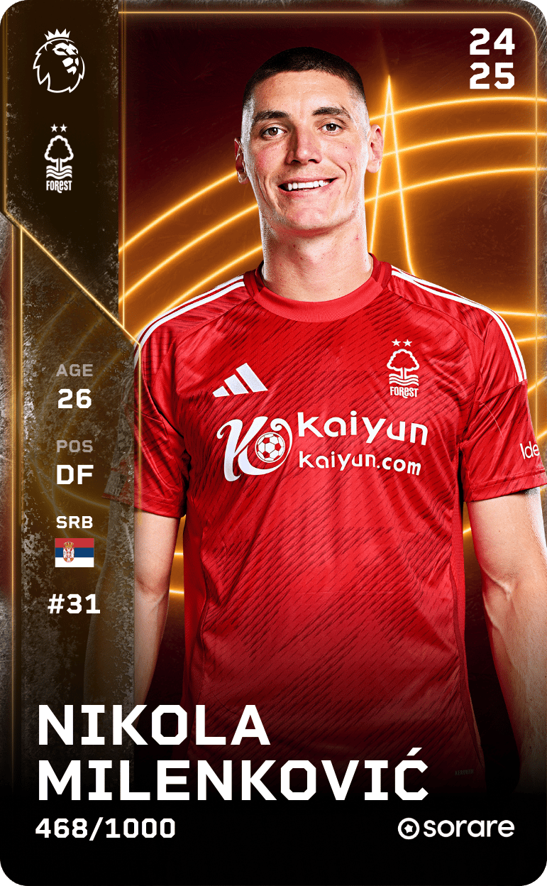 Nikola Milenković 2024-25 • Limited 468/1000