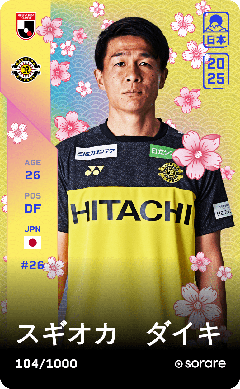 Daiki Sugioka 2025-26 • Limited 104/1000