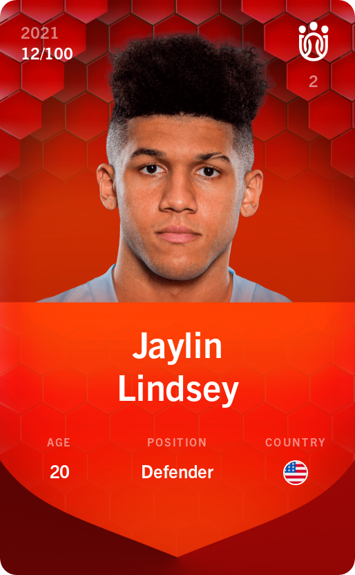 Sorare - Sorare Official - Jaylin Lindsey 2021-22 • Rare 12/100 - NFT # 84379236460418900907445012852772945366826522300810162802642882834978036667959