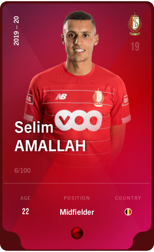 Sorare - Sorare Official - Selim Amallah 2019-20 • Rare 6/100 - NFT # 36254366037327967794129041270867217014724374062446591912821122418651445050144