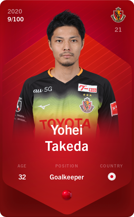 Sorare - Sorare Official - Yohei Takeda 2020-21 • Rare 9/100 - NFT # 83292251219533605707478006845300747318988178531122960756939217843449125138129