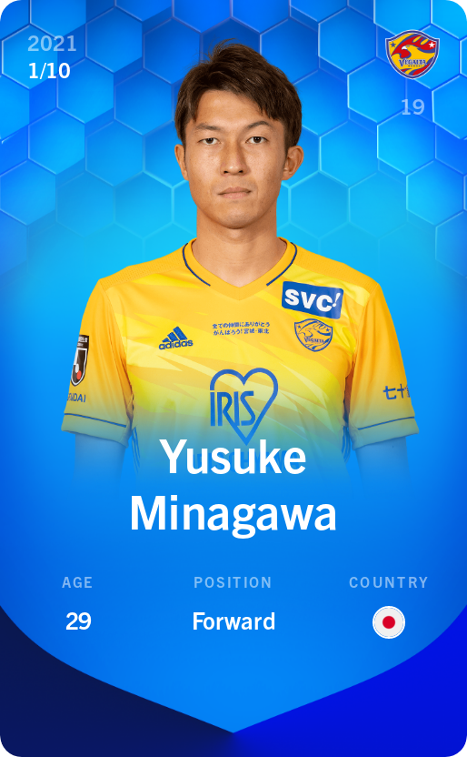Sorare - Sorare Official - Yusuke Minagawa 2021-22 • Super Rare 1/10 - NFT # 85383251607967382198774655308881992190649461255145426242664884240890236204025