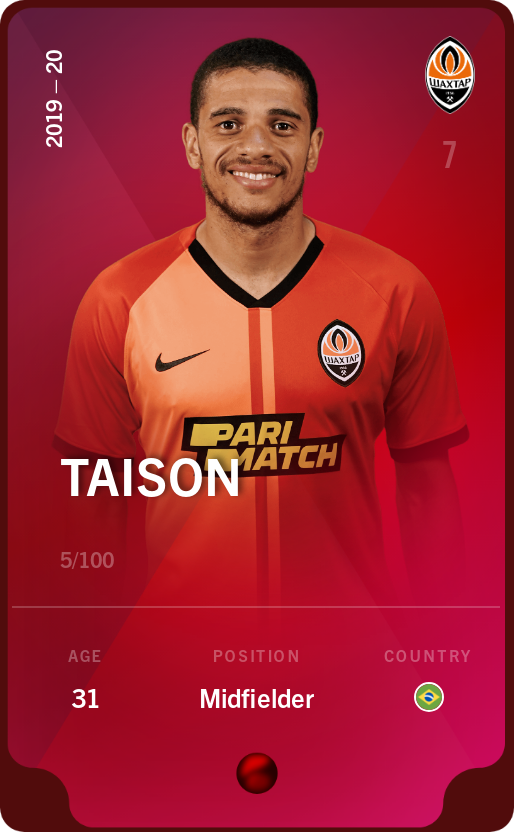 Sorare - Sorare Official - Taison 2019-20 • Rare 5/100 - NFT # 49944614031316140372583250939059544585847459501683975099162062927198628231538
