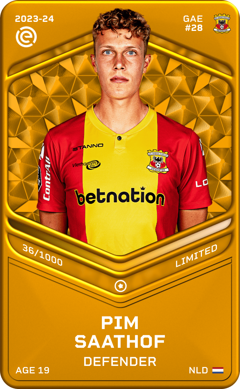 Pim Saathof 2023-24 • Limited 36/1000