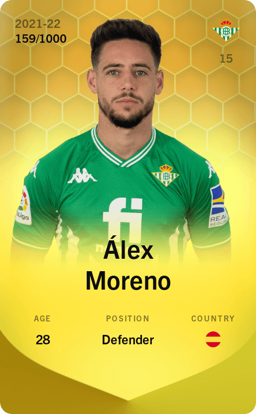 Álex Moreno 2021-22 • Limited 159/1000