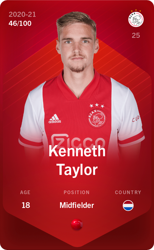 Sorare - Sorare Official - Kenneth Taylor 2020-21 • Rare 46/100 - NFT # 66856120423073745632598934127454050995987347227866630387392930633824643956556