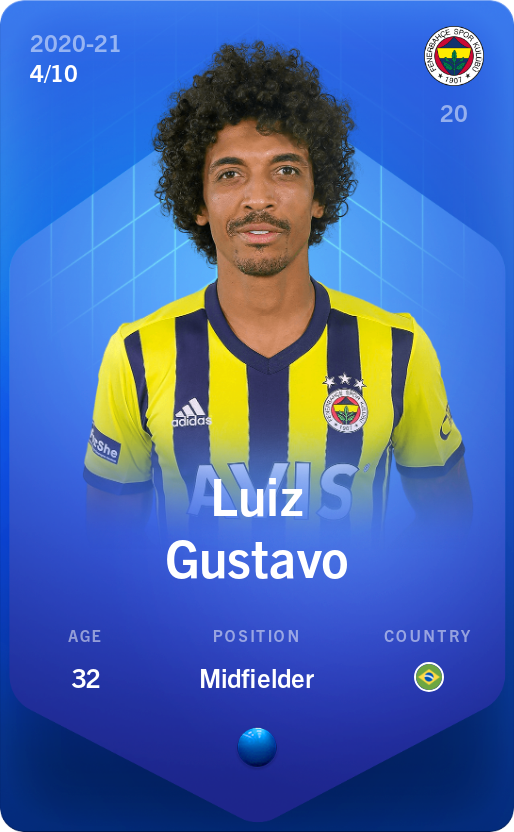 Sorare - Sorare Official - Luiz Gustavo 2020-21 • Super Rare 4/10 - NFT # 34557872846266450550419630407963252364590612071296057271172594844097239174354