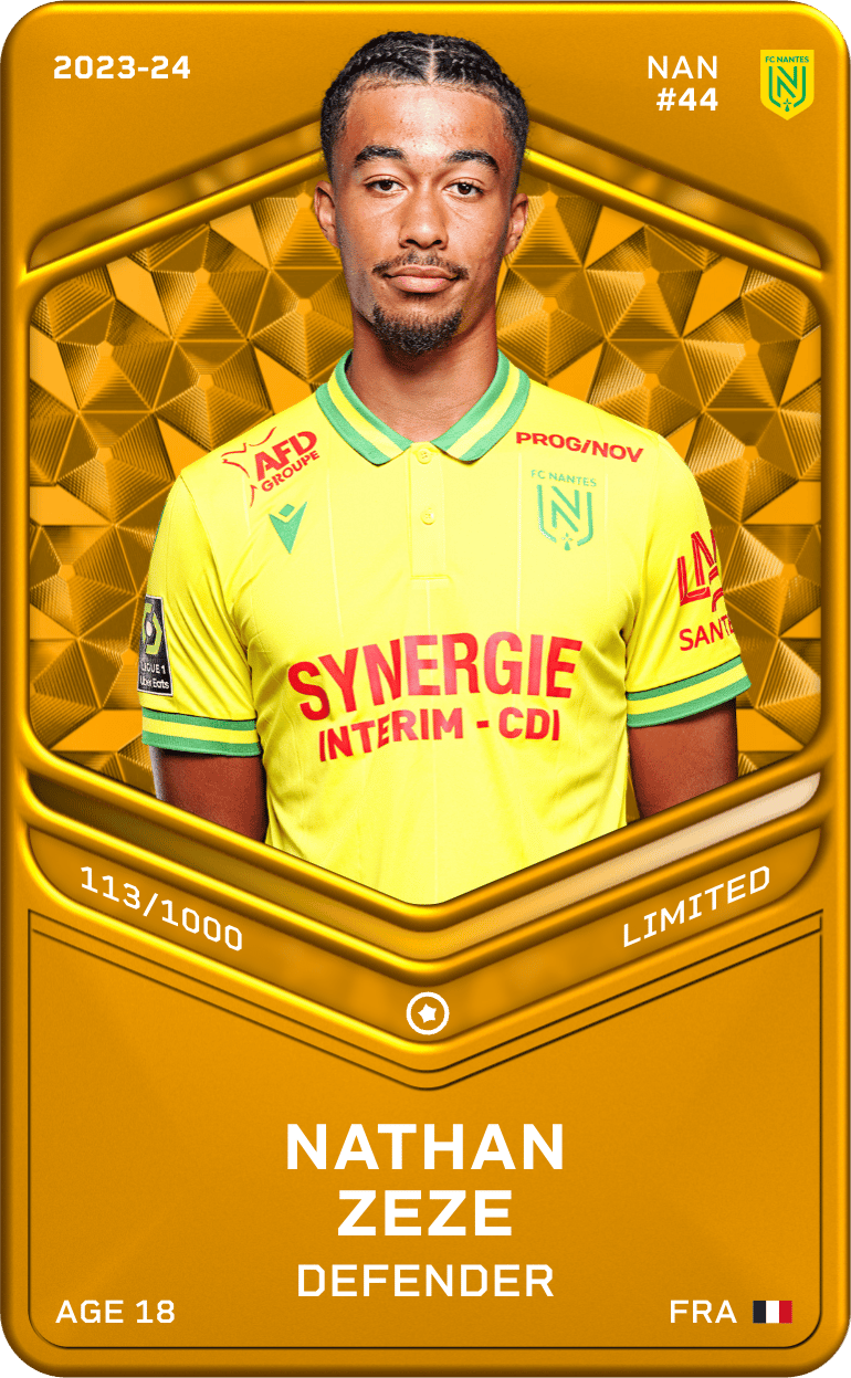 Nathan Zeze 2023-24 • Limited 113/1000