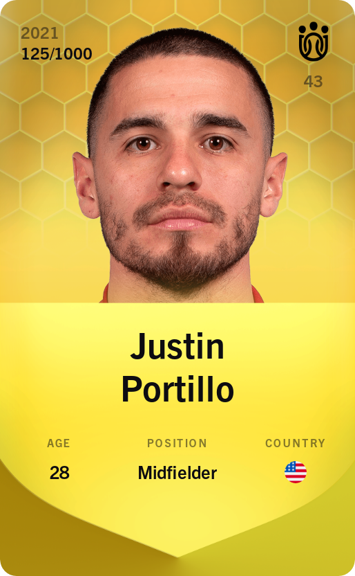 Sorare - Sorare Official - Justin Portillo 2021-22 • Limited 125/1000 - NFT # 112651625927564952992211598525199596367915293399156344943336370252865229791294