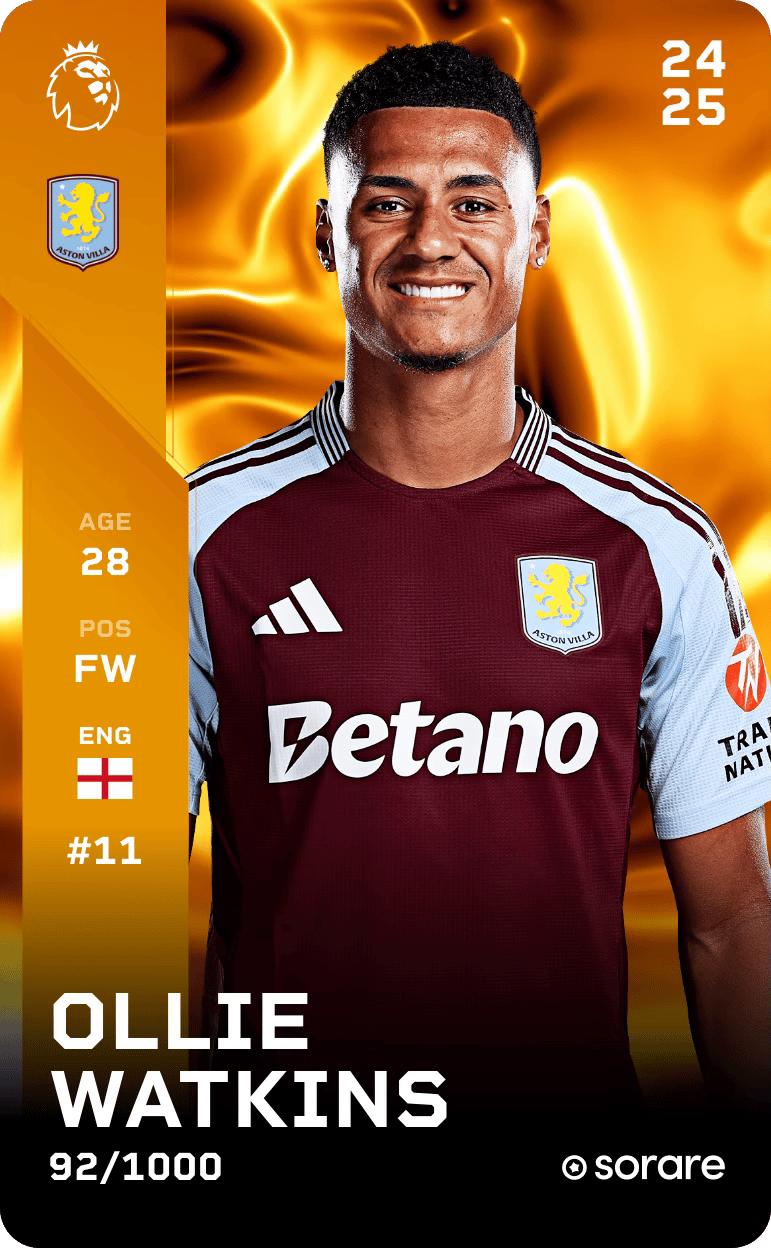 Ollie Watkins 2024-25 • Limited 92/1000