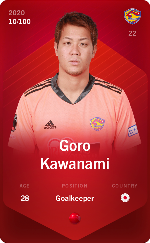 Sorare - Sorare Official - Goro Kawanami 2020-21 • Rare 10/100 - NFT # 43721461507720058117514896459009707827908091790043624602162195251177351376447