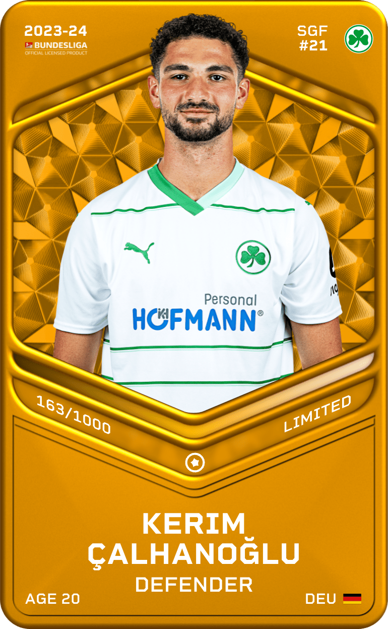 Kerim Çalhanoğlu 2023-24 • Limited 163/1000