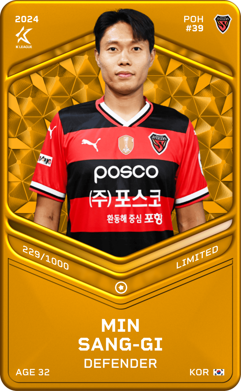 Min Sang-Gi 2024-25 • Limited 229/1000