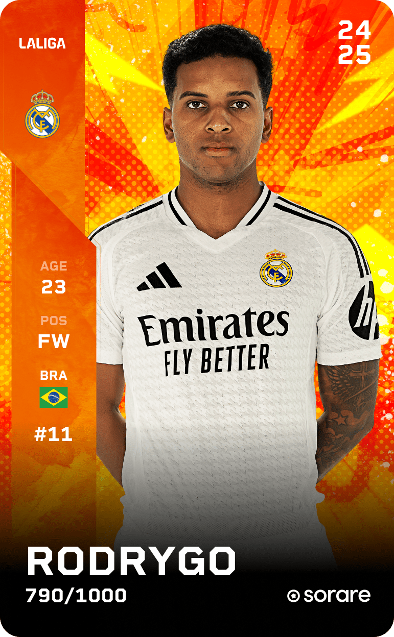 Rodrygo 2024-25 • Limited 790/1000