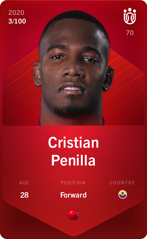 Sorare - Sorare Official - Cristian Penilla 2020-21 • Rare 3/100 - NFT # 37341815721284143640752230914295096736619034283986609388714960383769907921598