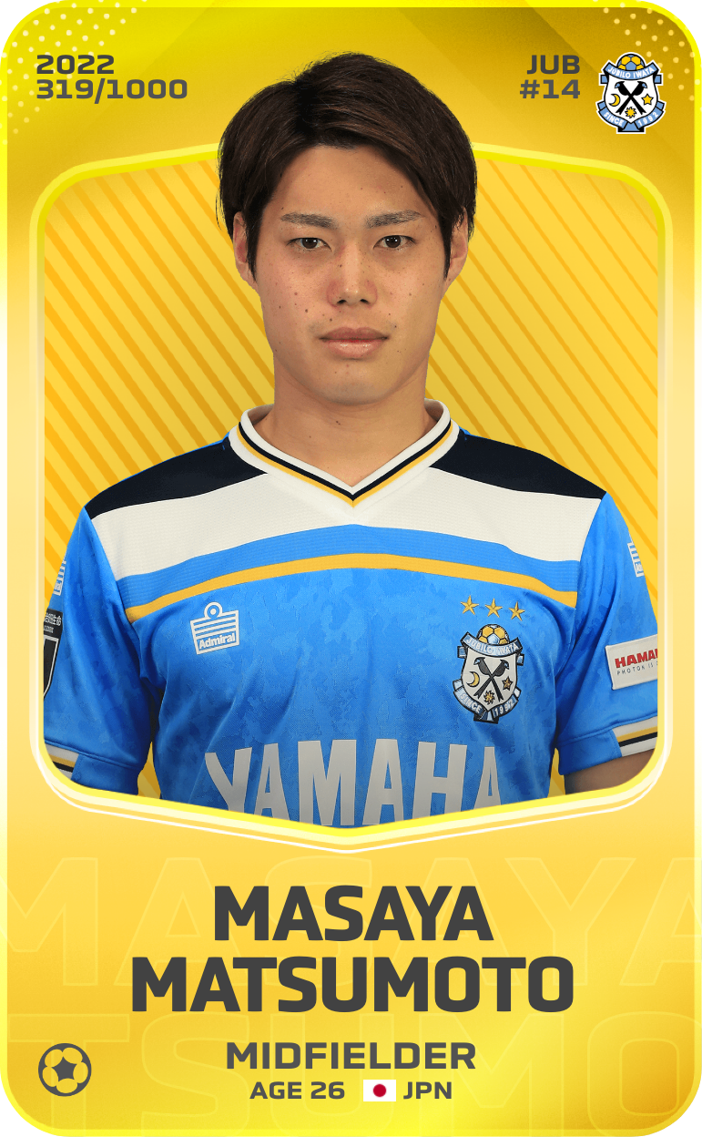 Sorare - Sorare Official - Masaya Matsumoto 2022-23 • Limited 319/1000 - NFT # 76336711846764106159270085188009126552791994560927768553022224302842879115344