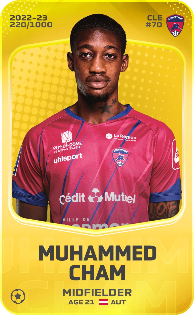 Muhammed Cham 2022-23 • Limited 220/1000